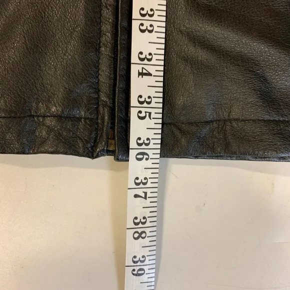 Wilsons Leather Men's Vintage 1980's Mid Length 100% Leather Hooded Jacket SZ‎ L - Picture 11 of 11